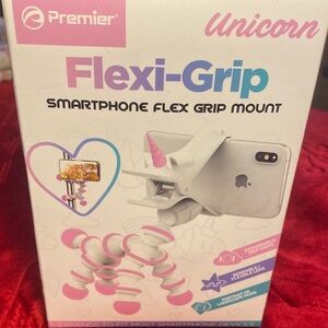 Premier Unicorn Flexi-Grip Smartphone Mount - White and Pink